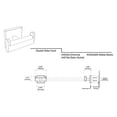 thumbnail image 3 of Gatco 4075A Elevate Double Robe Hook, Satin Nickel, 3 of 3