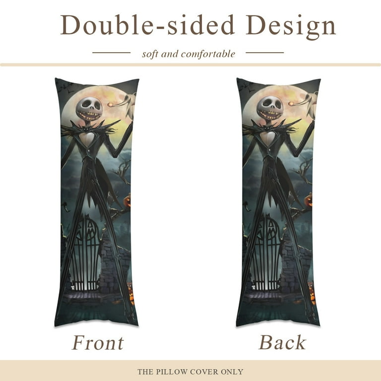 キャラクター Nightmare Before Christmas Pillow Case PILLOWHALLOWEENNBSJACKJAILGRAY