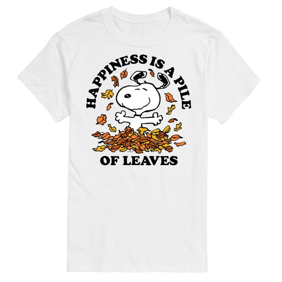 Peanuts - Happiness Is A Pile Of Leaves Men's Short Sleeve Graphic T-Shirt