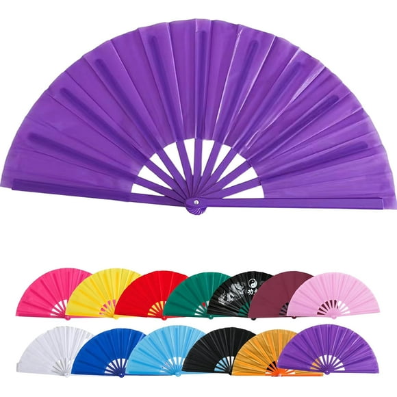 Tingzi Large Clacking Fans for Line Dancing, Clack Fans for Line Dancing, Snap, for Popping Fan, Foldable Line Dance