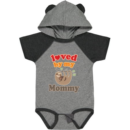 

Inktastic Mommy Loves Me Baby Sloth Gift Baby Boy or Baby Girl Bodysuit