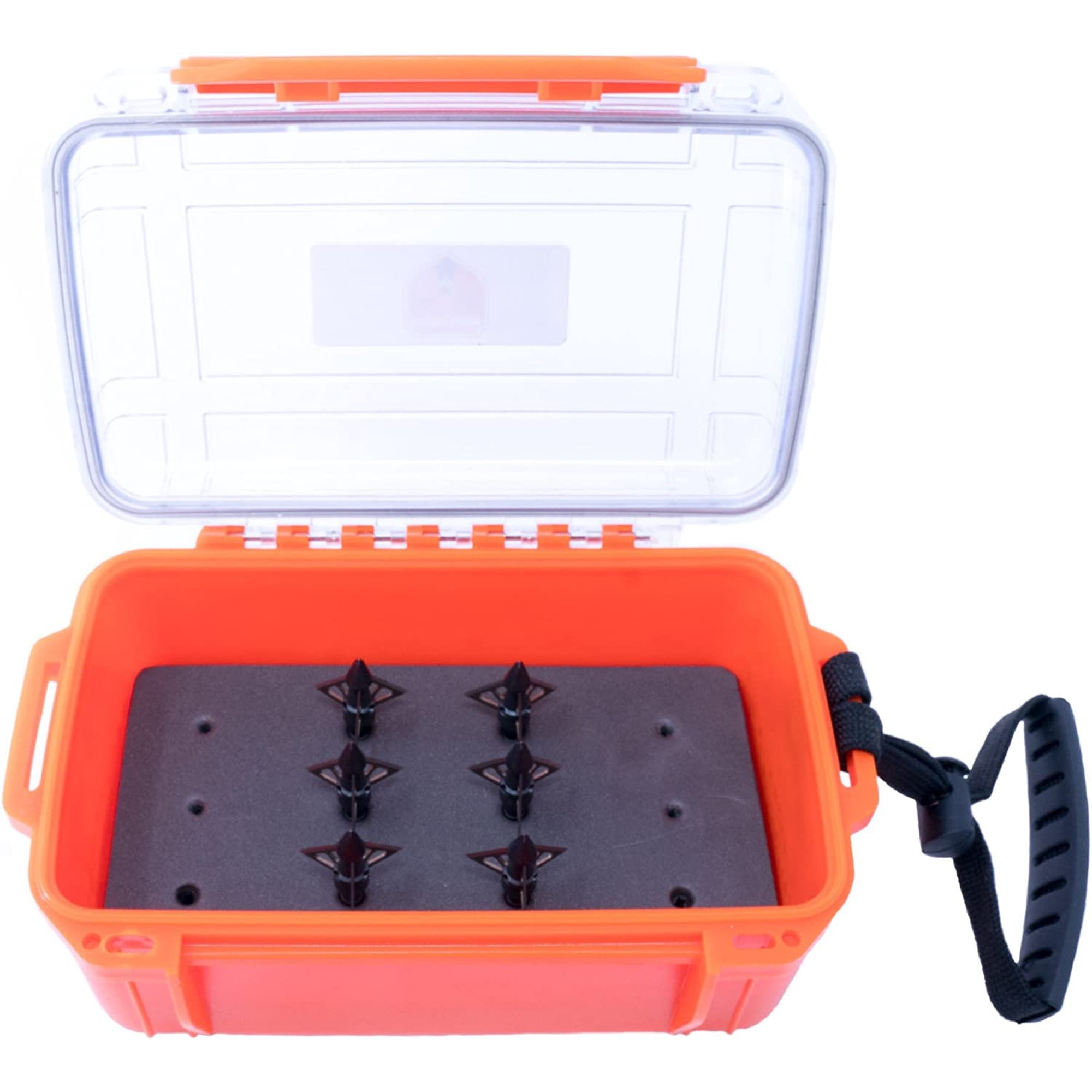Lockable Broadhead Case Plastic Waterproof Holder for 12-3 Inch Broadheads 1 Pack