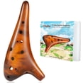 thumbnail image 1 of Ocarina Ohuhu Alto C de 12 Agujeros en Cerámica con Cancionero, 1 of 9