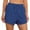 Blue, variant on Audhol Women Shorts, Womens Sweat Shorts with Pockets Cotton 2024 Trendy Shorts Drawstring Summer Workout Running Casual Shorts Women Lounge Shorts Black L