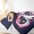 thumbnail image 4 of Homewish Pink Blue Axolotl Bedding Comforter Set,Watercolor Sequin Print Twin Comforter Sets,Cuet Cartoon 3D Stars Bedding Set For Girls,Ultra Soft Home Decor Reversible,2-Piece, 4 of 8