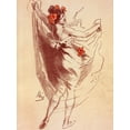 thumbnail image 2 of Cheret, Jules 15x18 White Modern Wood Framed Museum Art Print Titled - Dessin originel, 2 of 4