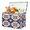 Color 4, variant on Jiaoprinted Pet Cat Paw Prints Large Toy Storage Box with Lid and Divider, Colorful Paw Prints Foldable Toy Storage Organizer, Stackable Storage Container Home Organization, 85L
