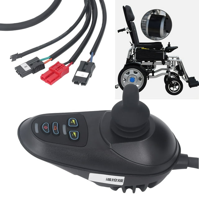Electric Wheel Chair Controller, Flexible Control Remote Control DC24V Stable Starting Mobility Wheelchair Controller with Brake for Amusement Devices