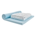 thumbnail image 3 of Sealy Dreamlife 3” Gel Memory Foam Mattress Topper + 1” Quilted Cooling Cover, Twin, Adult, 3 of 14