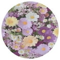 thumbnail image 3 of Floral Colorful Flower Round Rugs -Washable Non-Slip Small Round Area Rug Throw Soft Circle Rugs for Bedroom, Modern Print Indoor Carpet for Entryway Sofa Living Room, 3 of 6