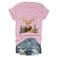 thumbnail image 6 of Drie Christmas T Shirts for Women Graphic Womens T Shirt Fall Tops Short Sleeve Fashion School Teachers Clothes 2025 Vacation Trendy Pink,XXL, 6 of 6