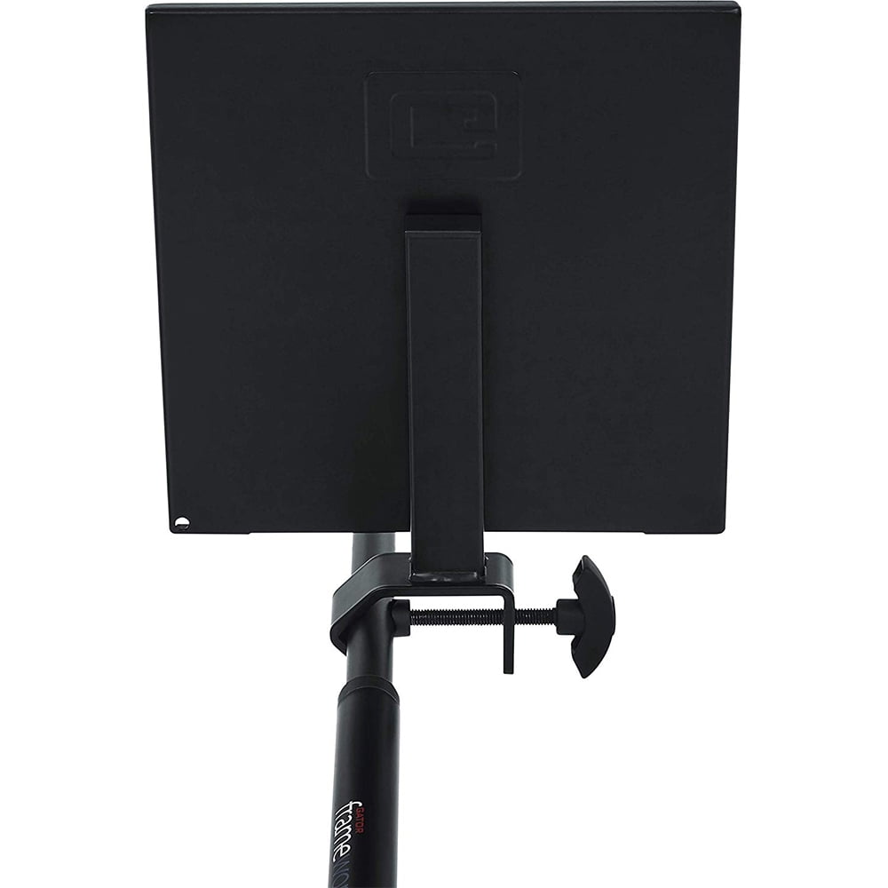 Gator GFW-SHELF0909 Gator Frameworks small microphone stand clamp-on utility shelf, capacity up to 10lbs.