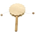 thumbnail image 1 of SHISUYAN Unfinished Wood Craft DIY Painted Rattle-drum DIY Painting Wood Rattle-drum Model DIY Supply, 1 of 8