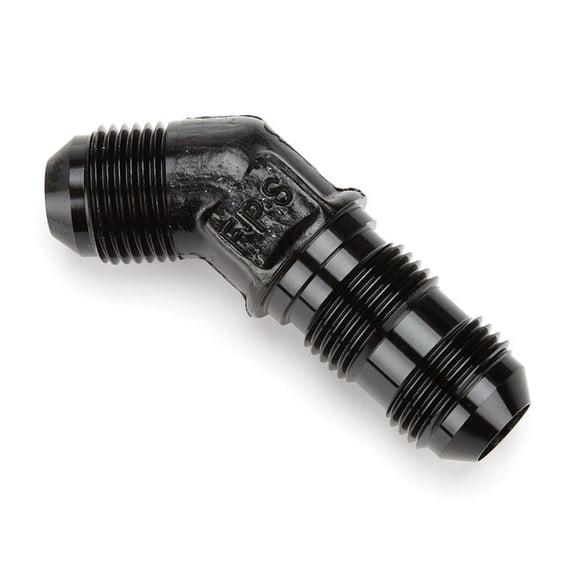 Fragola 8an 45-Degree Bulkhead Fitting - Black