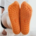 thumbnail image 5 of QLEICOM Socks for Men,Womens Socks,Kids Non-Slip Socks with Bottoms Breathable for Toddlers and Infants Solid Color Ankle Socks Fashion for Indoor Yoga Play Orange, 5 of 5