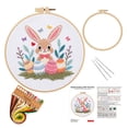 thumbnail image 1 of Easter Kit Printed And Eggs Embroidery Set For Beginners | Complete DIY Craft Thoughtful Easter Gift Spring Wall Art, 1 of 9