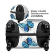 thumbnail image 4 of Daiia Blue Flying Butterflies Luggage Cover, Thickened Washable Travel Luggage Covers, Elastic Unique Baggage Covers for 18-20 inch Luggage-Medium, 4 of 9