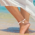 thumbnail image 3 of Beaded Anklet Women Foot Chain Jewelry Shell Pendant Anklet Decorative Anklet, 3 of 9