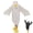 White, variant on Snuggy Ducks, Goose Blanket Hoodie, Funny Duck Rubber Wearable Blanket Hoodies, Goose Blankets White Duck Costume