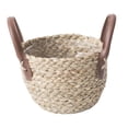 thumbnail image 3 of TISHITA Woven Planter Basket Seagrass Planter Basket Organizer Decorative with Handle Flower Pot for Picnic Indoor Living Room Garden S, 3 of 8