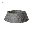 thumbnail image 5 of braveheart Hand Woven Xmas Tree Skirt Enhancing Tree Base With Warm Exquisite Style Easy To Assemble gray trumpet, 5 of 5