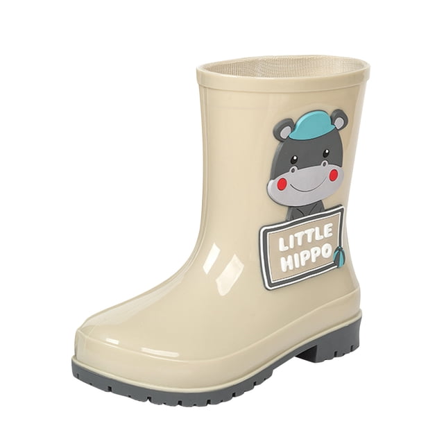 NOKIO Low-Cut Ankle Rain Boots Reinforced Toe Cap Breathable Mesh Lining Cartoon Animal Graphics 𝗪aterproof Quick-Dry Design for Playground & Puddles