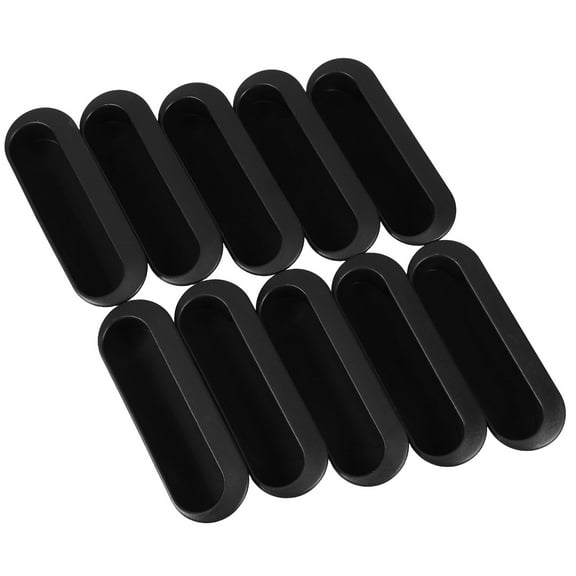 WORGEOUS 10pcs Hidden Sliding Door Pull Recessed Finger Insert Handle Flush Drawer Pulls Embedded Cabinet Handles for Minimalist Kitchen Furniture