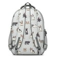 thumbnail image 3 of Boston Terrier Backpack for School,Cute School Bag,Schoolbag with Adjustable Shoulder Straps & Padded Back,16.9 Inch, 3 of 5