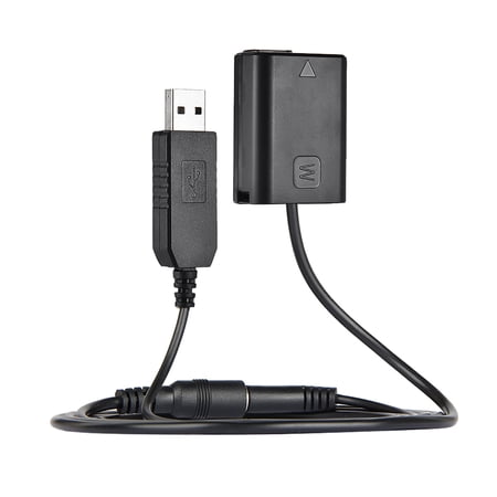 Andoer NP-FW50 Dummy Battery + DC Power Bank  USB Adapter Cable Replacement for AC-PW20  Power Adapter for NEX-3/5/6/7 Series A33 A37 A35 A55 a7 a7R a7II A6000 A6300