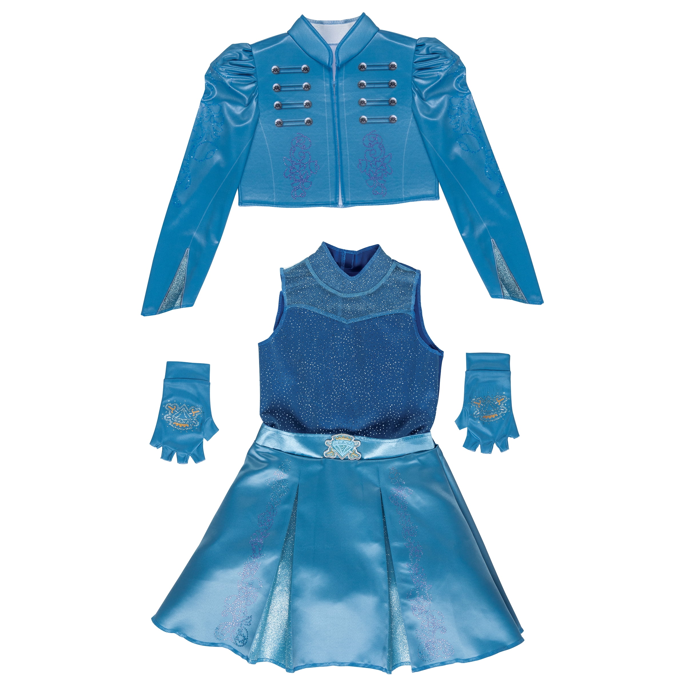 Disney Descendants Wicked Wonderland Chloe Halloween Costume for Children, Girls Size L (10/12), by Disguise