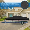 thumbnail image 4 of iCOVER Trailerable Boat Cover, 300D Waterproof Heavy Duty Marine Grade Canvas 12ft-14ft Long and 68" Wide, 4 of 5
