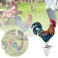 thumbnail image 2 of LILELIS Outdoor Garden Courtyard Decoration Decoration Realistic Decoration Of Rooster Garden Statue Courtyard Chicken Garden Chicken Statue Solar Address Signs for Yard Home Number Sign, 2 of 6