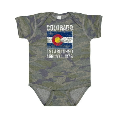 

Inktastic Established August 1 1876 Colorado Flag Gift Baby Boy or Baby Girl Bodysuit