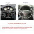 thumbnail image 2 of MEWANT Hand-sewing Black Suede Steering Wheel Cover for Toyota RAV4 1998-2003 Celica 1999-2006 Matrix 2002-2008 MR2 1999-2007 Supra 1996-2002, 2 of 5