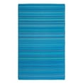 thumbnail image 3 of FH Home Outdoor Rug - Waterproof, Fade Resistant, Crease-Free - Premium Recycled Plastic - Striped - Patio, Deck, Porch, Balcony - Havana - Turquoise - 5 x 8 ft, 3 of 8