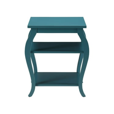 Pop of Color Bow Leg Square End or Side Table