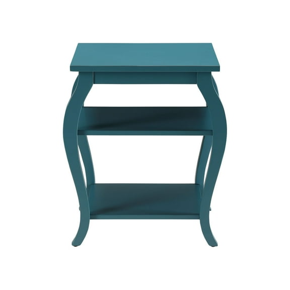 Pop of Color Bow Leg Square End or Side Table