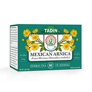 Tadin Mexican Arnica Herbal Tea, Caffeine Free, 24 Tea Bags, Pack of 6