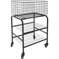 thumbnail image 5 of Wire Rolling Laundry Baskets with Wheels, 3 Tier Garment Storage Cart,  Wire Laundry Cart, 66lbs Load Capacity, Garment Metal Rack for Clothes Wash and Dry Sort (Black), 5 of 7