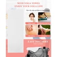 thumbnail image 5 of White Yoga Towel for Hot Yoga Non Slip, Modern Minimalist Pure Soild Color Yoga Mat Towel Absorbent Yoga Sweat Towels Microfiber Hot Yoga Blanket for Bikram Pilates 26"x70", 5 of 7