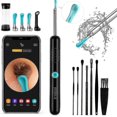 thumbnail image 1 of Ear Wax Removal Tool Camera - R1 Upgraded Anti-fall Off Eartips Ear Cleaner With Camera, Wireless Otoscope With 1080p Hd Waterproof Ear Camera, Earwax, 1 of 5