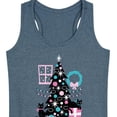 thumbnail image 3 of Instant Message - Christmas - Cats, Tree, & Décor - Women's Racerback Tank Top, 3 of 6
