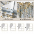 thumbnail image 2 of Yellow Grey Forest Kitchen Window Curtains, Swag Curtains Valance for Bedroom Living Room Bathroom, Grey Modern Art Oil Painting Rod Pocket Window Treatment Curtain Block Drapes 2 Panels 36"x36", 2 of 8