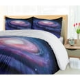 thumbnail image 5 of Ambesonne Galaxy Duvet Cover Sets, Nebula in Outer Space, 2-Queen, Mauve Blue, 5 of 6