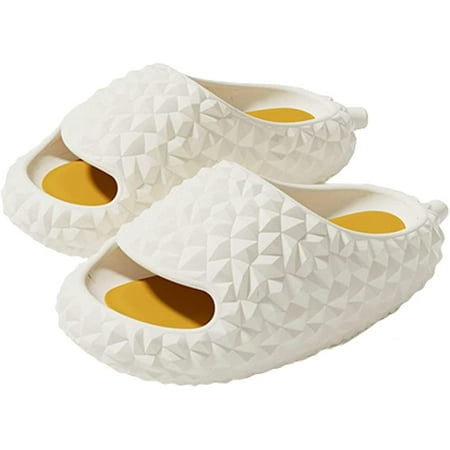 

CoCopeaunts Fruit Summer Slippers for Women Men Funny Durian Slippers Memory Foam Slippers Outdoor Slippers 2023