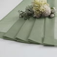thumbnail image 7 of MKHILL Sage Green 30 Inch Long Short Sheer Curtains for Kitchen Over Sink, 42x30 Short Voile Drapes for Laundry RV Small Window, Rod Pocket, Each 42" W x 30" L, 7 of 7