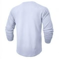 thumbnail image 6 of Oalirro Men's Henley Shirts Casual Basic Long Sleeve T-Shirt Classic Button Round Neck Lightweight Tops, 6 of 8