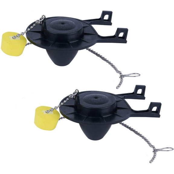 2 Pack 2-Inch Toilet Flapper Replacement Compatible with American Standard 7381129-200.0070A Universal Flapper and Chain with Float, 2-Inch Flush Valves