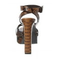 thumbnail image 3 of Michael Kors Cannon Runway Python-Embossed Leather Platform Sandal, 35, Brown, 3 of 5