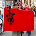 thumbnail image 3 of Bayyon Jesus Christ With A Cross In The Background Flag Banner with Grommets 3x5Feet Man cave Decor, 3 of 4